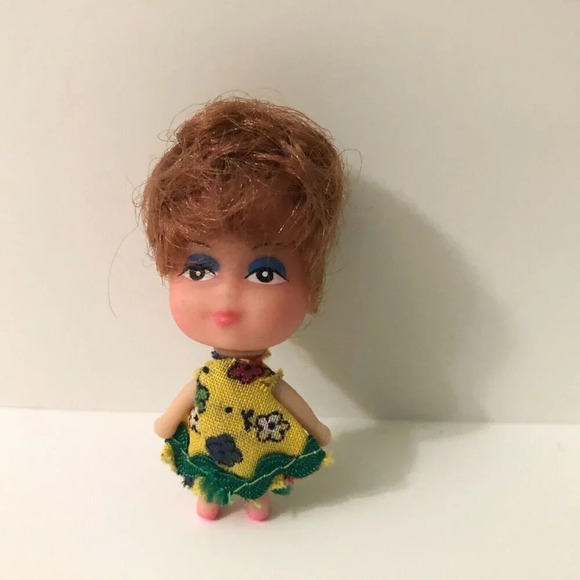 Vintage Liddle Kiddle Clone Doll Necklace Loop 2 Inch Tall - Picture 7 of 10